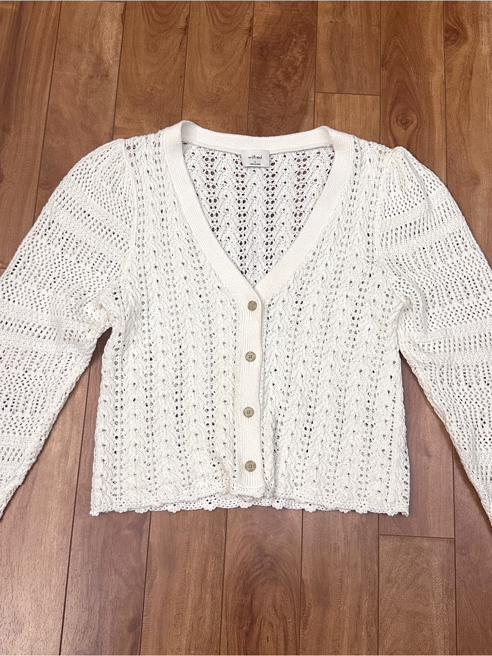 Wilfred Aritzia Open-Knit Cardigan Sweater-Small